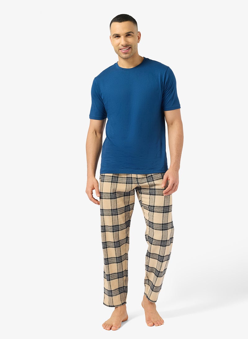 روبرت وود طقم تي شيرت وبنطلون بقصة عادية - Image 1